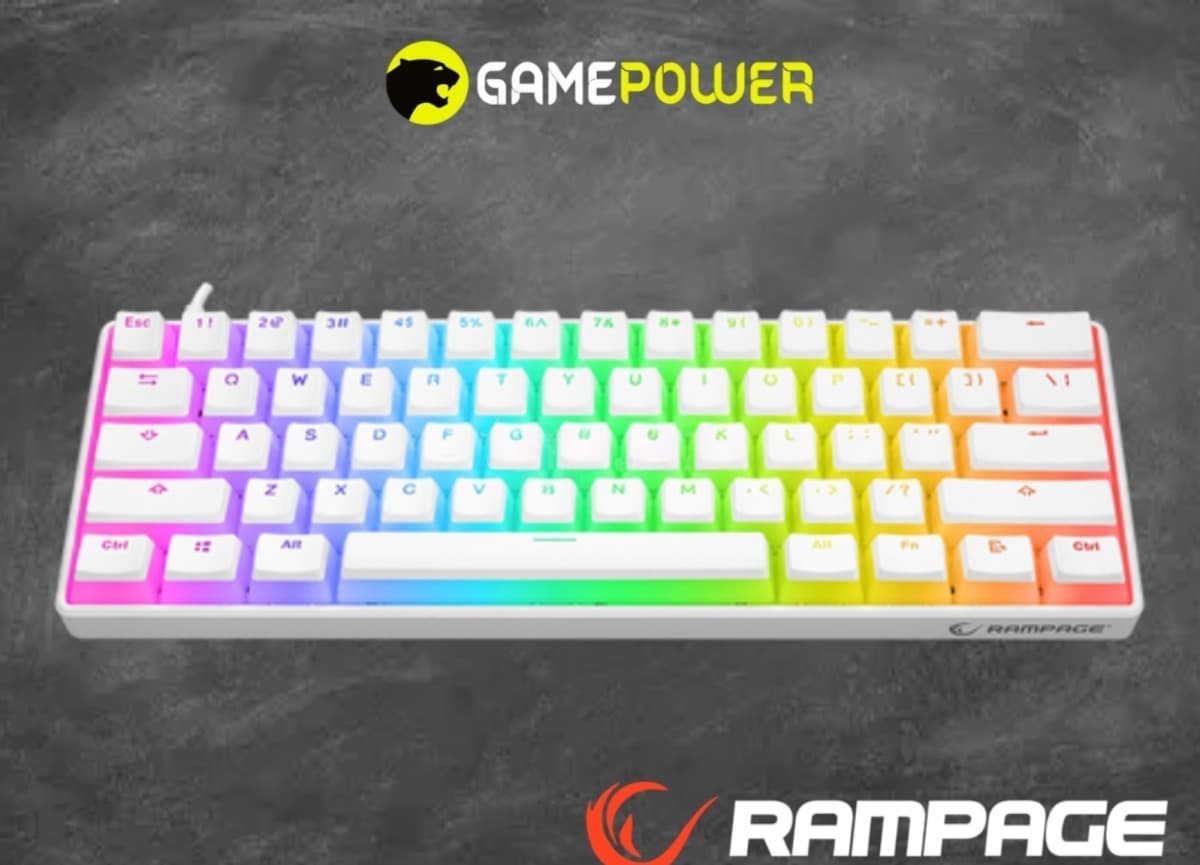 Rampage KB-R135 Parvus Mexaniki Oyun Klaviaturası (Ağ)