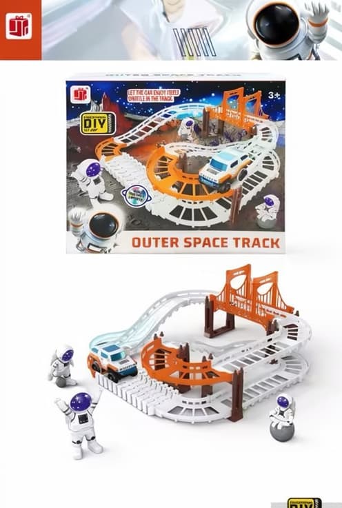 Outer Space Track Oyuncaq Avtomobil Dəsti