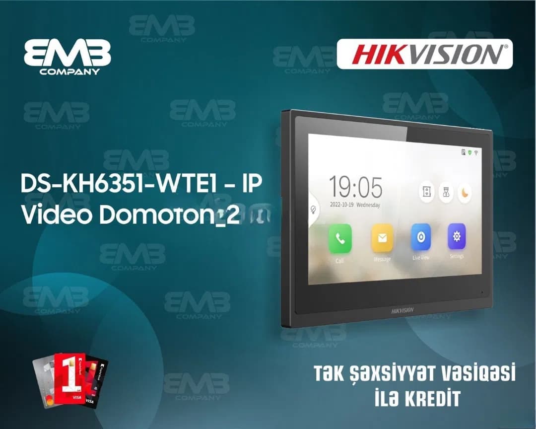 Hikvision DS-KH6351-WTE1 IP Video Domofon