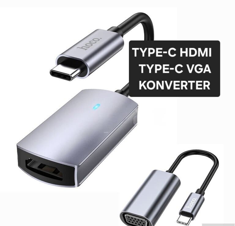 Hoco Type-C - HDMI / VGA / DisplayPort Konverter