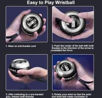 Dəmir Gyro Ball Bilək və Qol Gücləndirici — şəkil 4