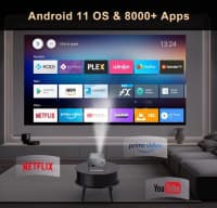 Android 11 Mini Proyektor 720p 180 ANSI Lümen — şəkil 5