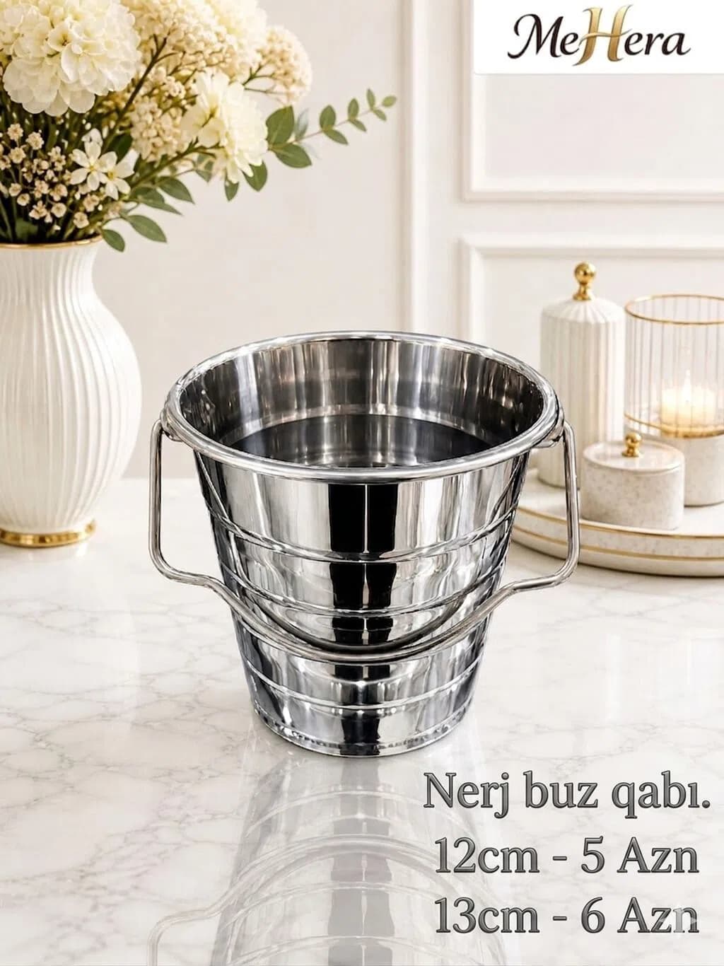 Paslanmayan Polad Buz Vedrəsi (12cm və 13cm)