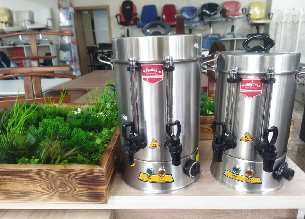 Samovar Paslanmayan polad material