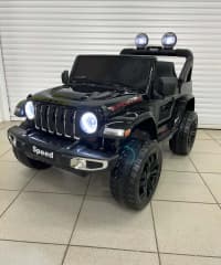 Uşaq elektromobili Jeep 4x4 Qara — şəkil 1