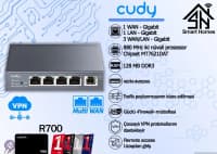 Router Cudy R700 Gigabit Multi-WAN VPN — şəkil 1