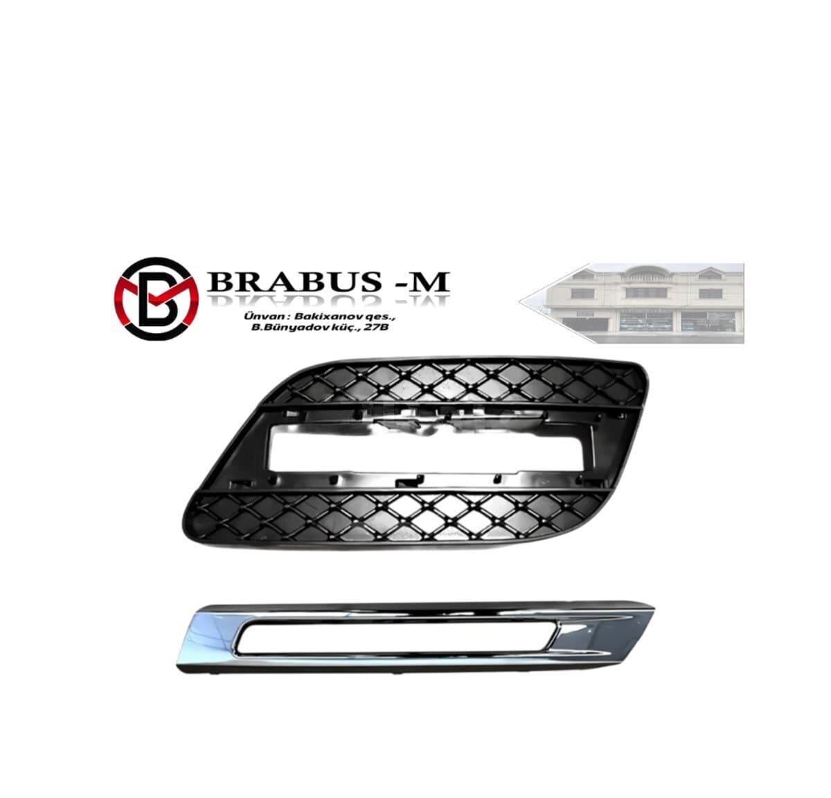 Duman farası xromu Mercedes W166 ML