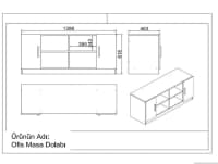 Ofis mebel dəsti Ağ rəng — şəkil 7