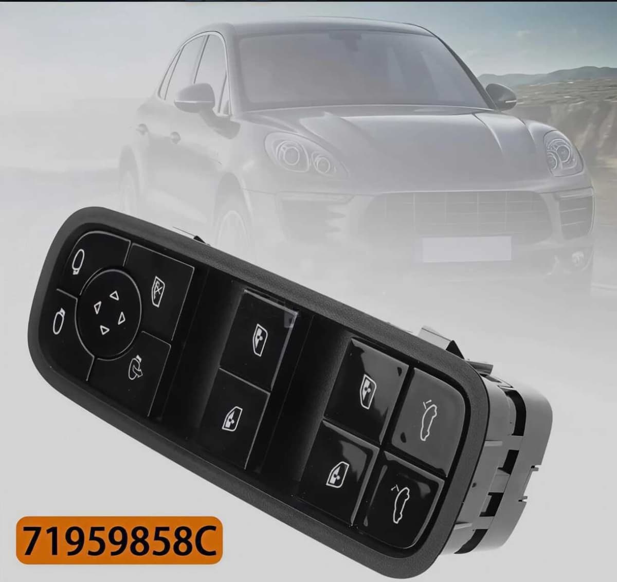 Şüşə qaldıran düymə bloku Porsche Cayenne, Macan, Panamera