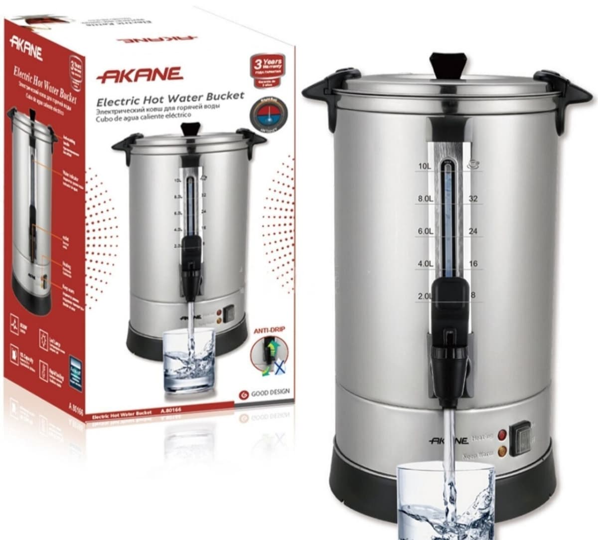 Samovar Paslanmayan polad material