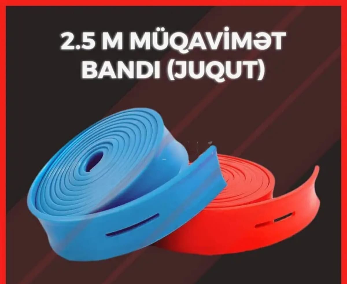 2.5 metr Fitnes Rezin Bant (Juqut)