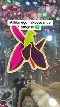Milli geyim üçün parça və dekor materialları — şəkil 18