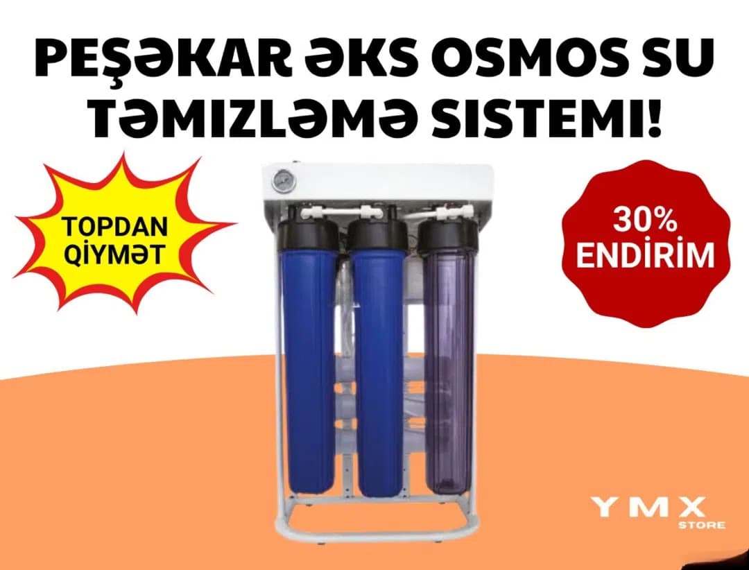 5 membranlı əks osmos su təmizləmə sistemi