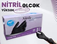 Pudralı və pudrasız nitril əlcəklər — şəkil 1