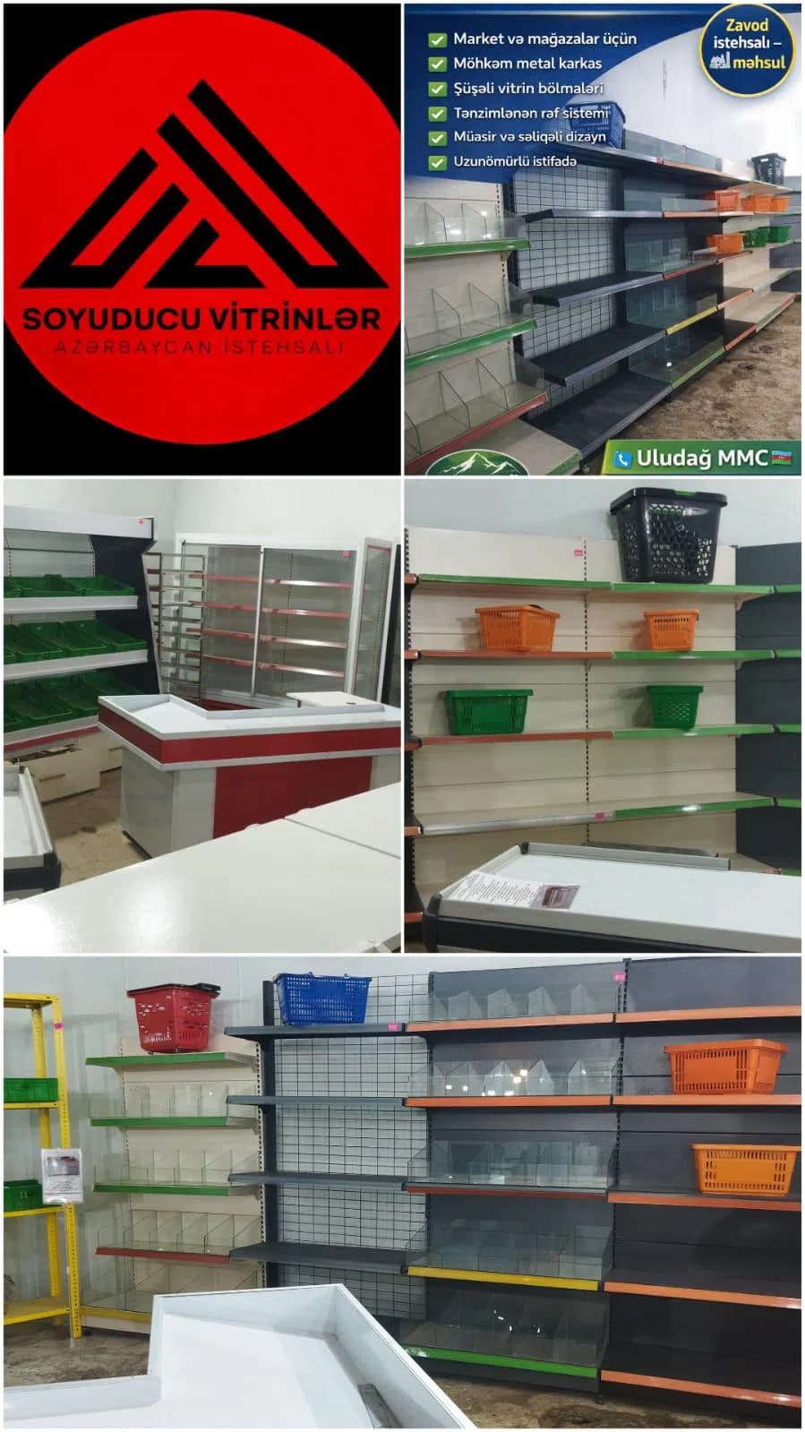 Market və Mağaza Rəfləri və Vitrinlər
