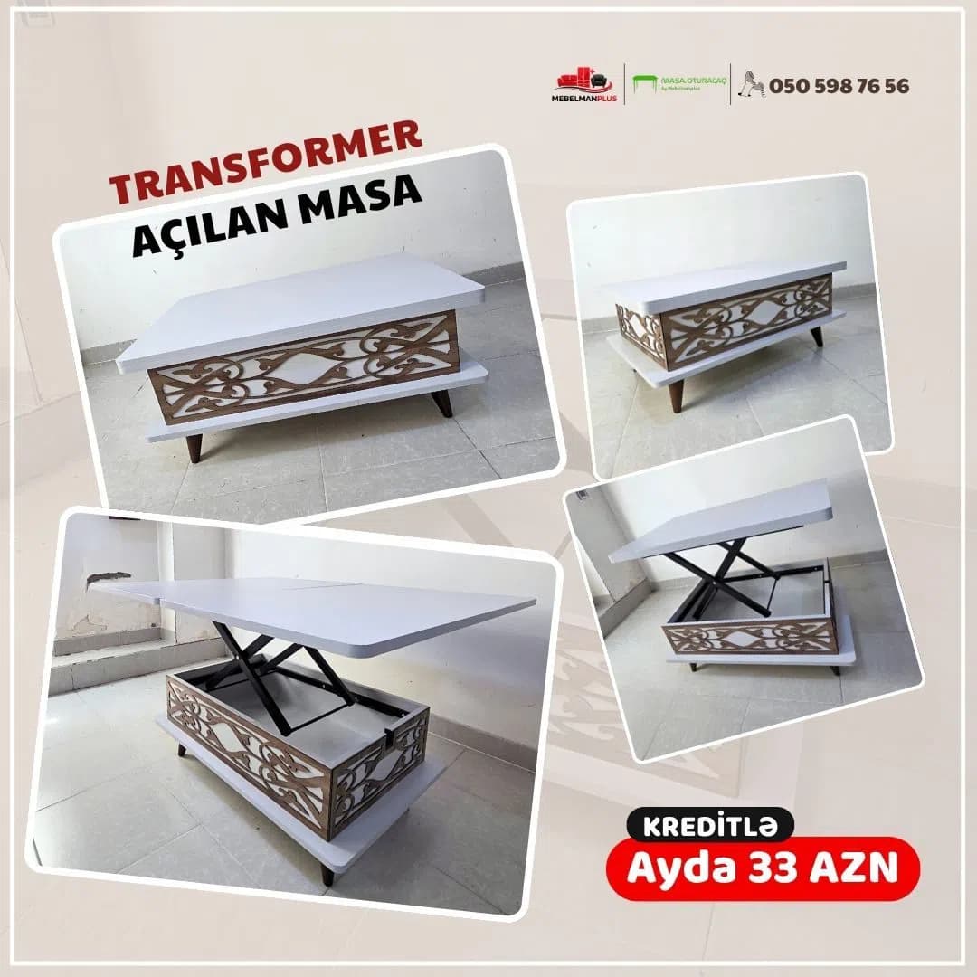 Jurnal masası Gümüşü rəng, Transformer