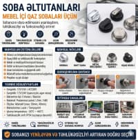 Qaz sobası üçün idarəetmə düymələri və tutacaqları — şəkil 14
