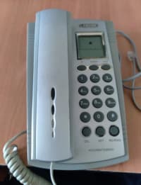 Masaüstü telefon Gümüşü rəng, Divara Vurula bilən — şəkil 1