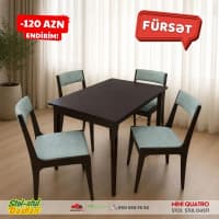 Masa-stul dəsti, Qəhvəyi rəng — şəkil 1