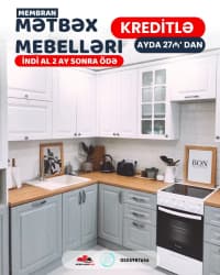 Membran mətbəx mebeli kreditlə — şəkil 11