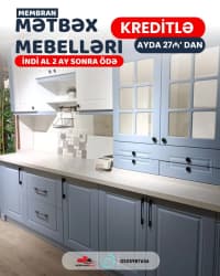 Membran mətbəx mebeli kreditlə — şəkil 14