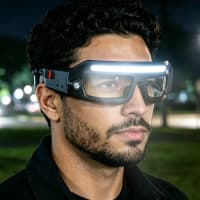 LED alın fənərli qoruyucu eynək — şəkil 10