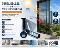 Pəncərə üçün günəşdən qoruyan UV plyonka — şəkil 2