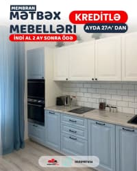 Membran mətbəx mebeli kreditlə — şəkil 12