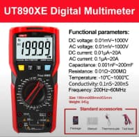 Multimetr UNI-T UT89X rəqəmsal — şəkil 1