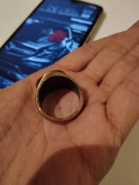 Kompas naxışlı metal üzük — şəkil 2