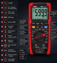 UNI-T UT195E Pro peşəkar multimetr — şəkil 2