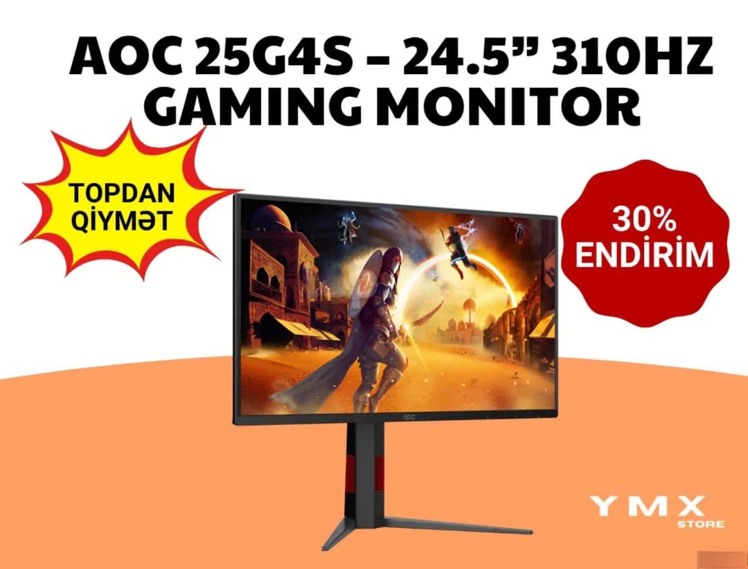 AOC 25G4S 24.5" 310Hz Gaming Monitor