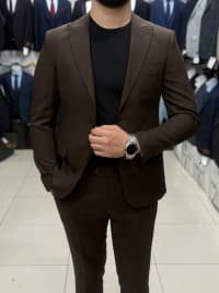Kişi kostyumu, Qara rəng, Standart ölçü — şəkil 8