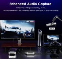 Video Capture Card 4K 30Hz / 1080P 120Hz Dual HDMI — şəkil 7