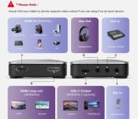 Video Capture Card 4K 30Hz / 1080P 120Hz Dual HDMI — şəkil 2