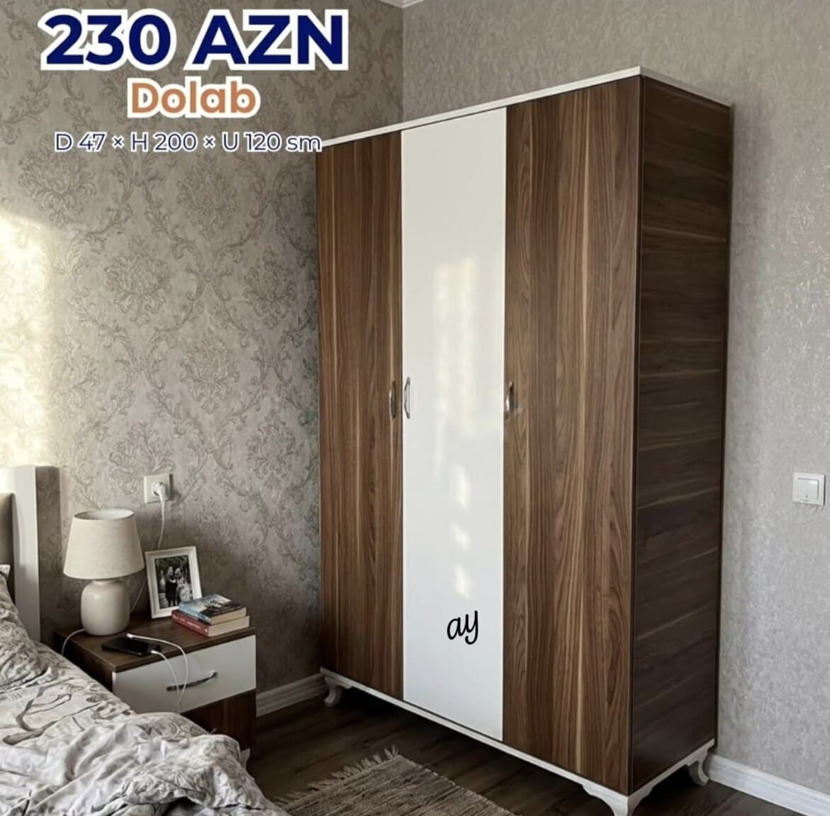 2 qapılı dolab