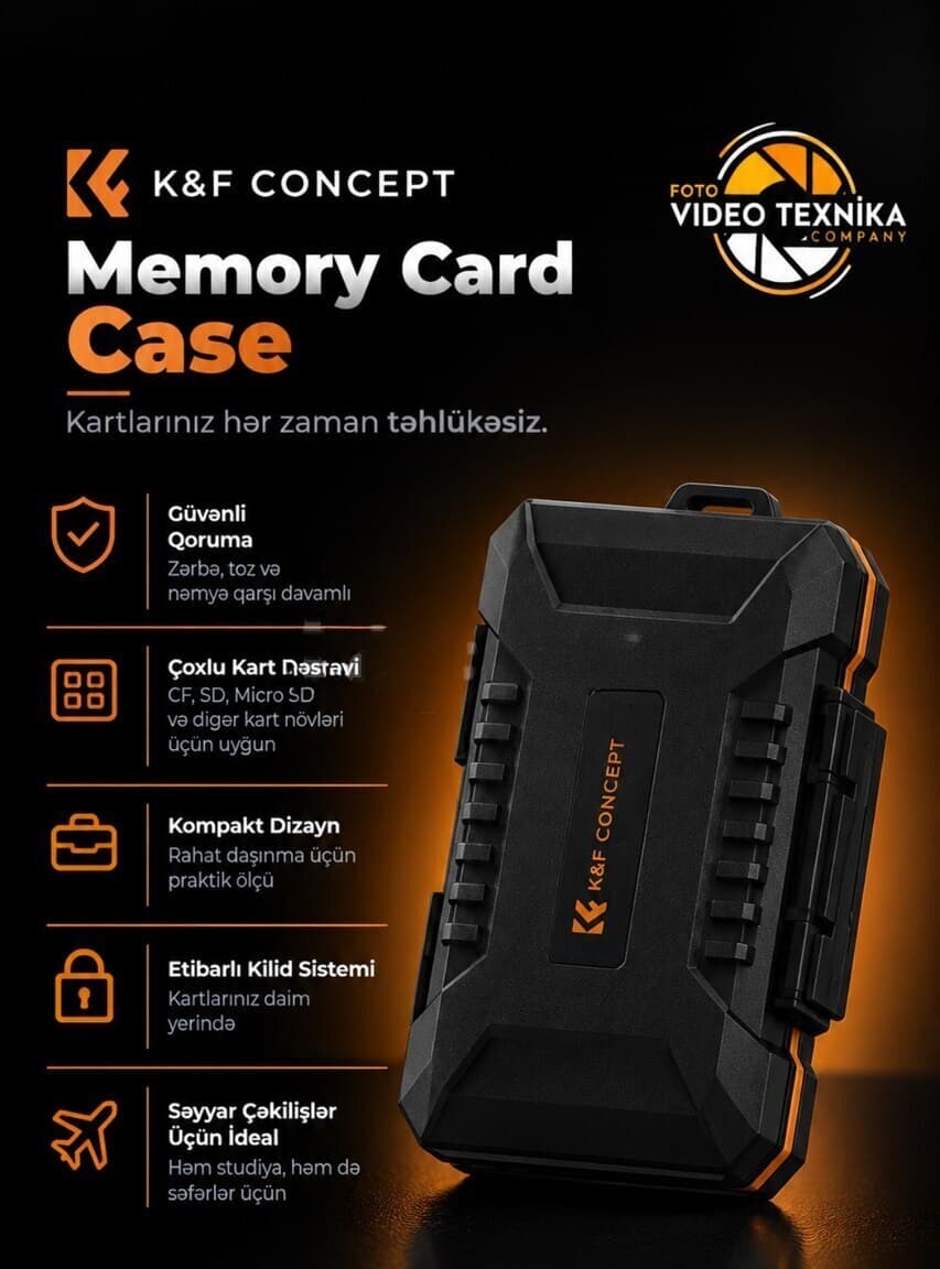 Yaddaş kartı qabı K&F Concept