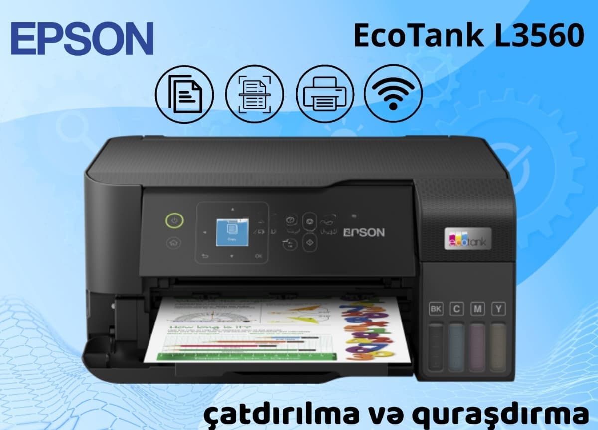Epson L3560 EcoTank Wi-Fi Printer