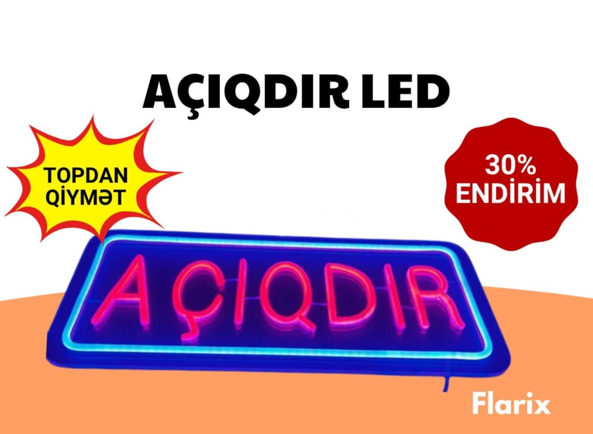 Açıqdır LED Reklam Lövhəsi