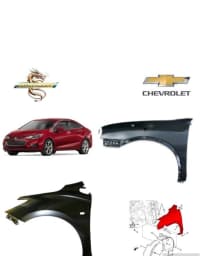 Yan qanad Chevrolet Cruze 2016-2017 — şəkil 1