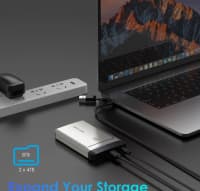 M.2 NVMe SSD Docking Station 20Gbps Dual Bay — şəkil 8