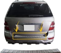Arxa buferin üst xromu Mercedes — şəkil 10