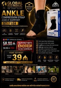 Sibote ST-7104 Ayaq Biləyi üçün Ortopedik Bandaj — şəkil 1