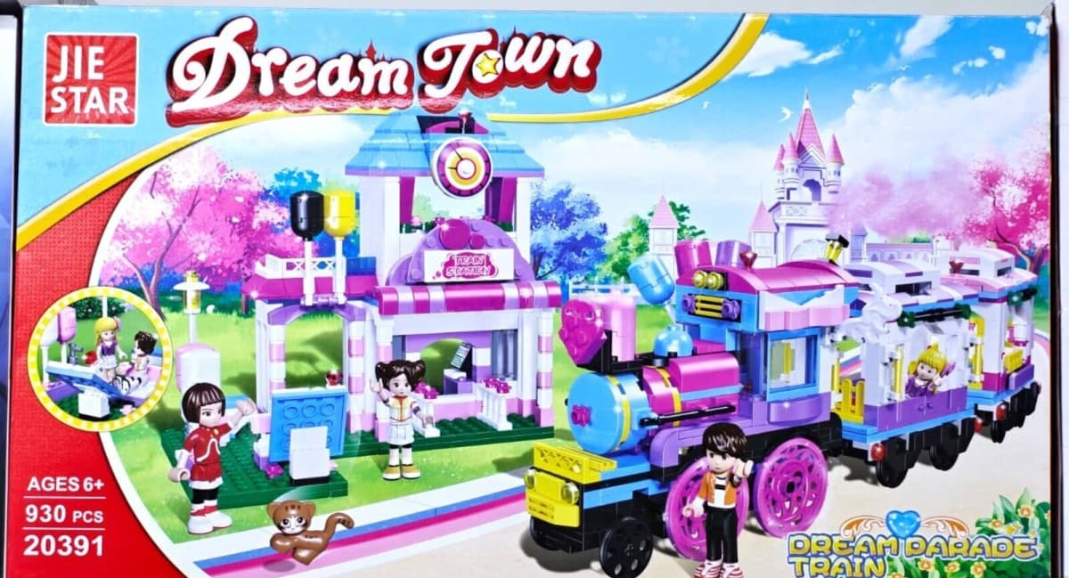Konstruktor Dream Town sehrli rəqs qatarı və dəb mağazası