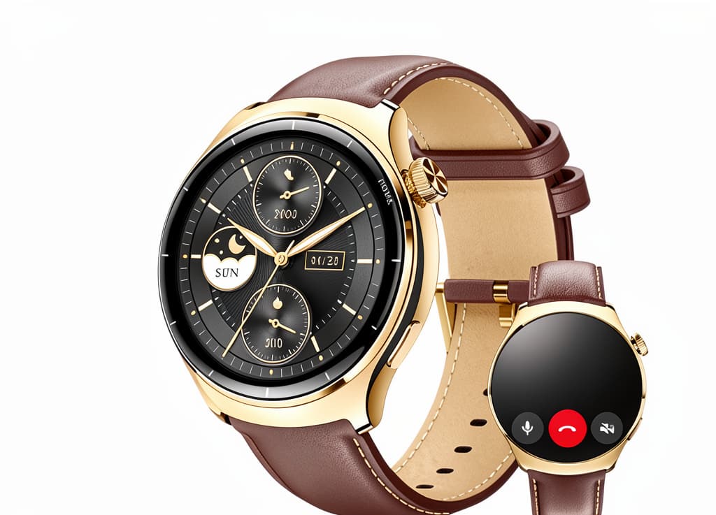 Qızılı rəng smart saat