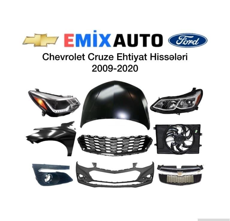 Ehtiyat hissələri Chevrolet Cruze və digər modellər