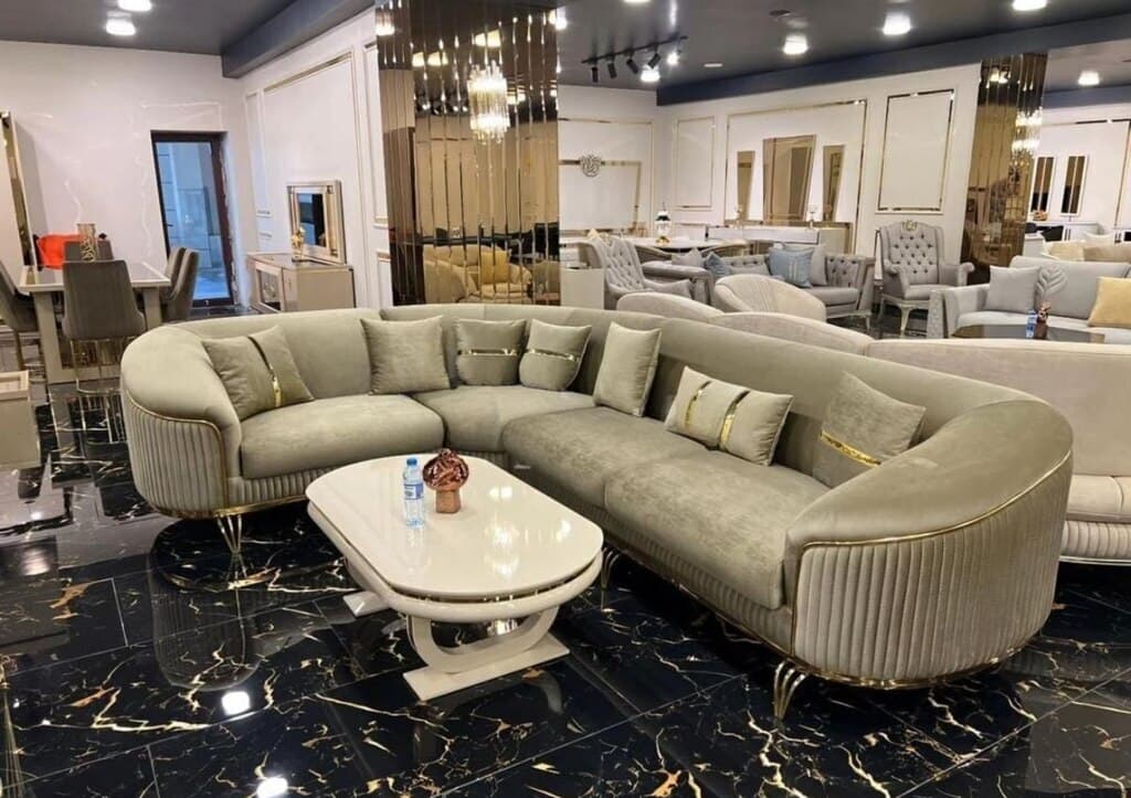 Künc divan, Qarışıq rəng