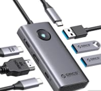 USB-C Hub Orico PW11-6P 6-in-1 — şəkil 4