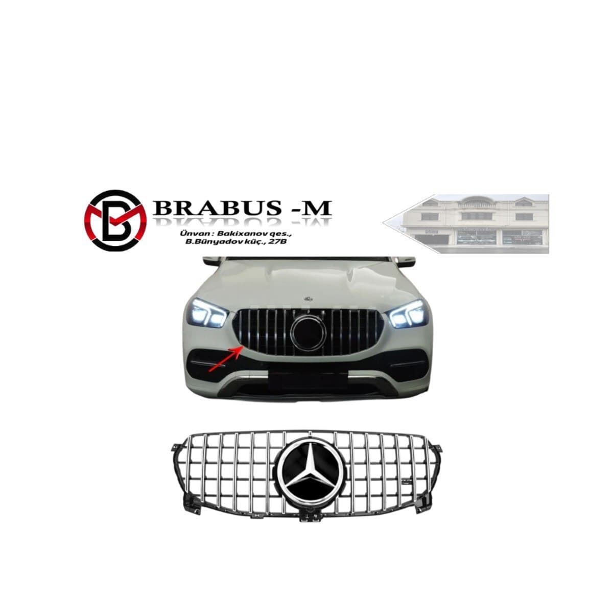 Radiator barmaqlığı Mercedes W167 GT