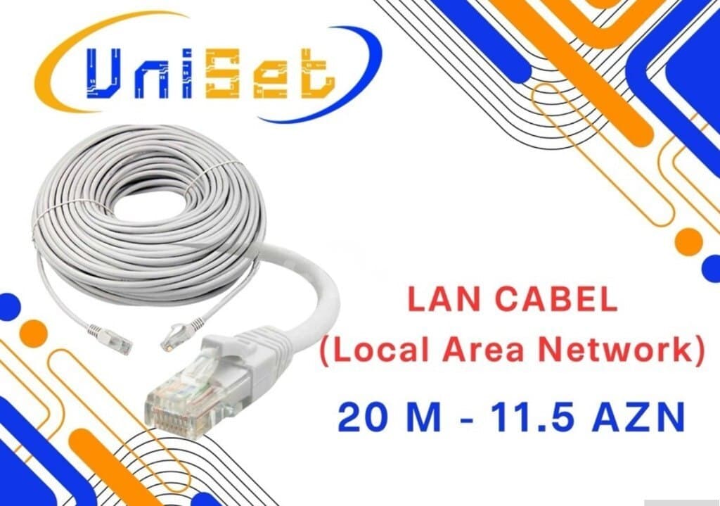 LAN Şəbəkə Kabeli 20 Metr